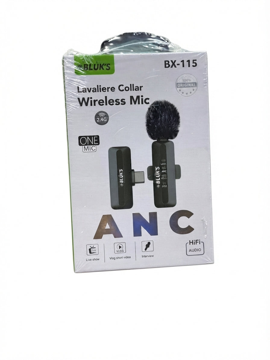 BLUK'S BX-115 Lavaliere Collar Wireless Mic (ANC)