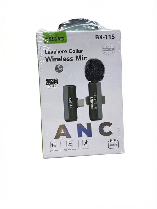 BLUK'S BX-115 Lavaliere Collar Wireless Mic (ANC)