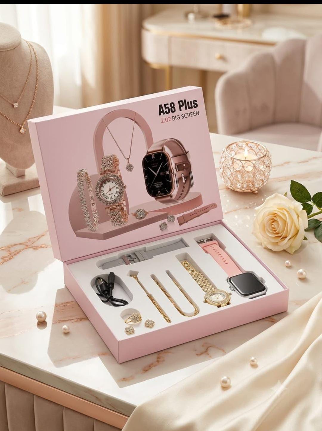 Ladies smart watch 7in 1